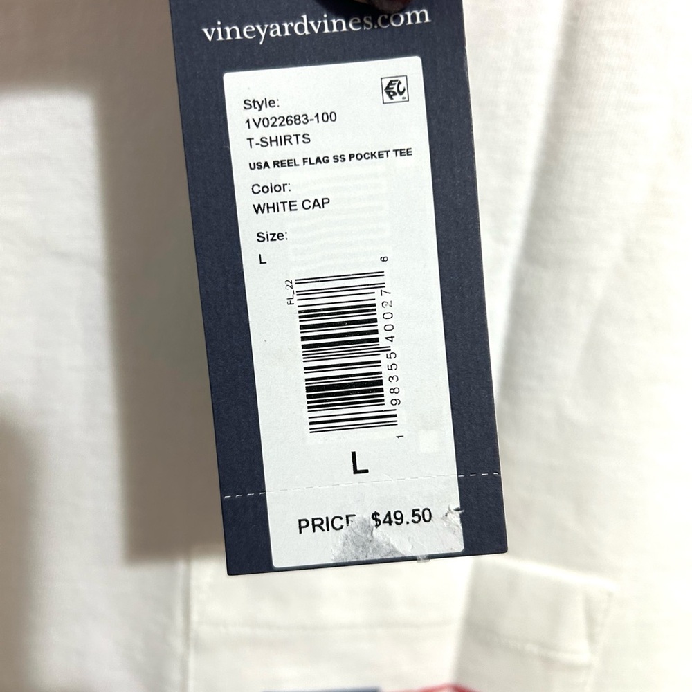 NWT Vineyard Vines Men’s Short Sleeve Reel Flag - Picture 3 of 6